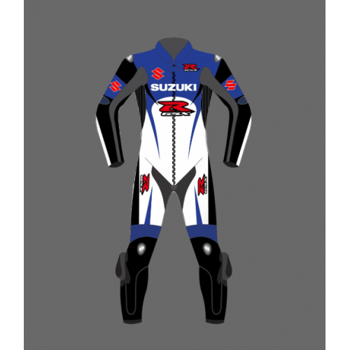 2021 Suzuki Motorcycle Leather  Racing  MotorBike Leather Suit Genuine Leather 